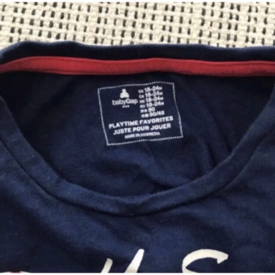 babyGAP(ベビーギャップ)の【匿名・送料無料】ギャップ　Baby  gap 90cm 夏　半袖　Tシャツ キッズ/ベビー/マタニティのキッズ服女の子用(90cm~)(Tシャツ/カットソー)の商品写真