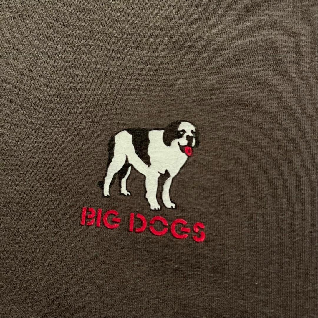 BIG DOG ビッグドッグ　Tシャツ 2XLサイズ 古着　チャコールグレー メンズのトップス(Tシャツ/カットソー(半袖/袖なし))の商品写真