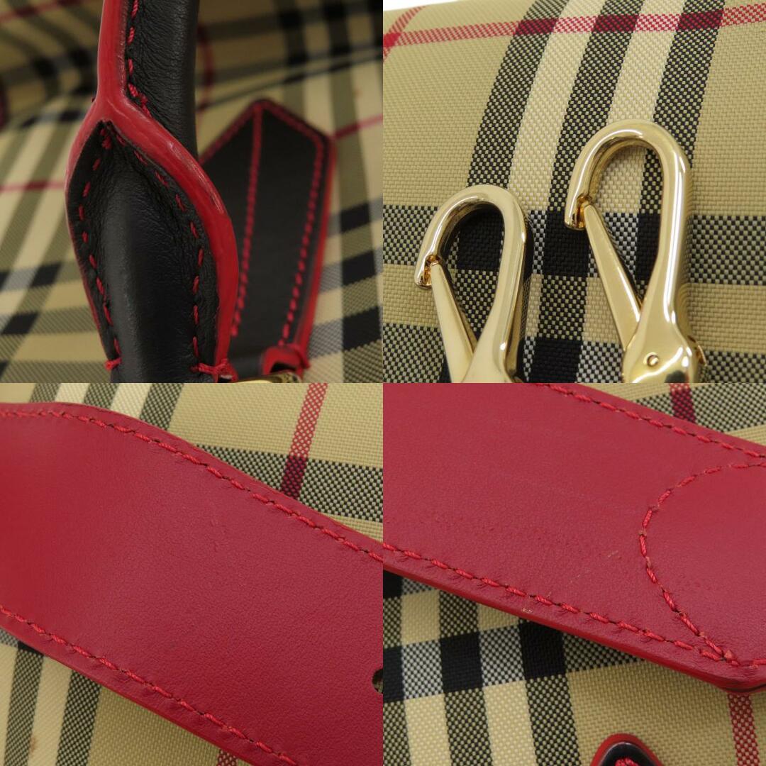 BURBERRY - BURBERRY ノバチェック 2WAY ハンドバッグ キャンバス BURBERRY - BURBERRY ノバチェック 2WAY ハンドバッグ キャンバス