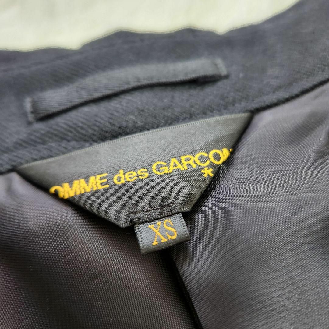 COMME des GARCONS(コムデギャルソン)の【スーパーレア】コムデギャルソン ショートジャケット ドッキング 個性的 XS レディースのジャケット/アウター(テーラードジャケット)の商品写真