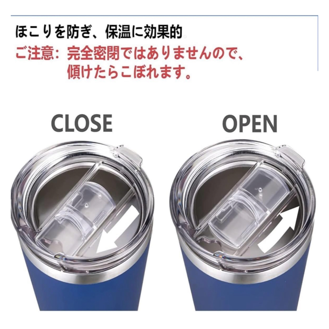 mottego モッテゴー 交換用蓋 タンブラー　470ml 保冷カップ　2個 インテリア/住まい/日用品のキッチン/食器(タンブラー)の商品写真