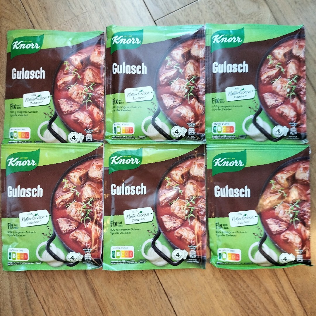 ドイツ knorr GULASCH  6つセット 食品/飲料/酒の加工食品(その他)の商品写真