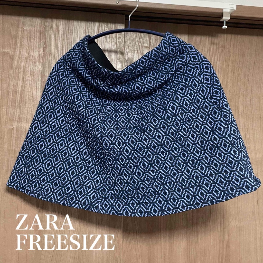 ZARA(ザラ)のZARA ミニスカート　青 レディースのスカート(ミニスカート)の商品写真
