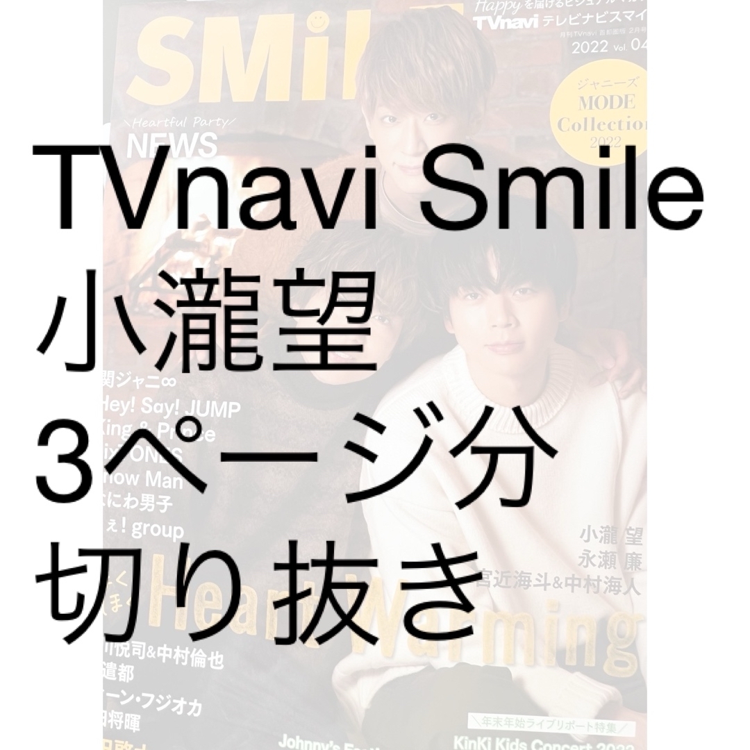 TVnavi SMILE (テレビナビスマイル) 2022年 02月号 [雑誌] エンタメ/ホビーの雑誌(音楽/芸能)の商品写真