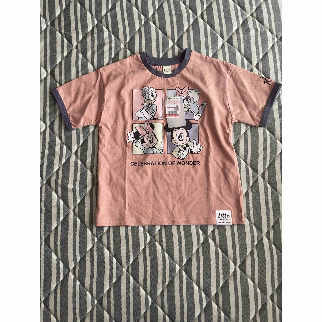 しまむら(シマムラ)の新品・未使用・タグ付き　リトシー　しまむら　女児　ミッキーTシャツ キッズ/ベビー/マタニティのキッズ服男の子用(90cm~)(Tシャツ/カットソー)の商品写真