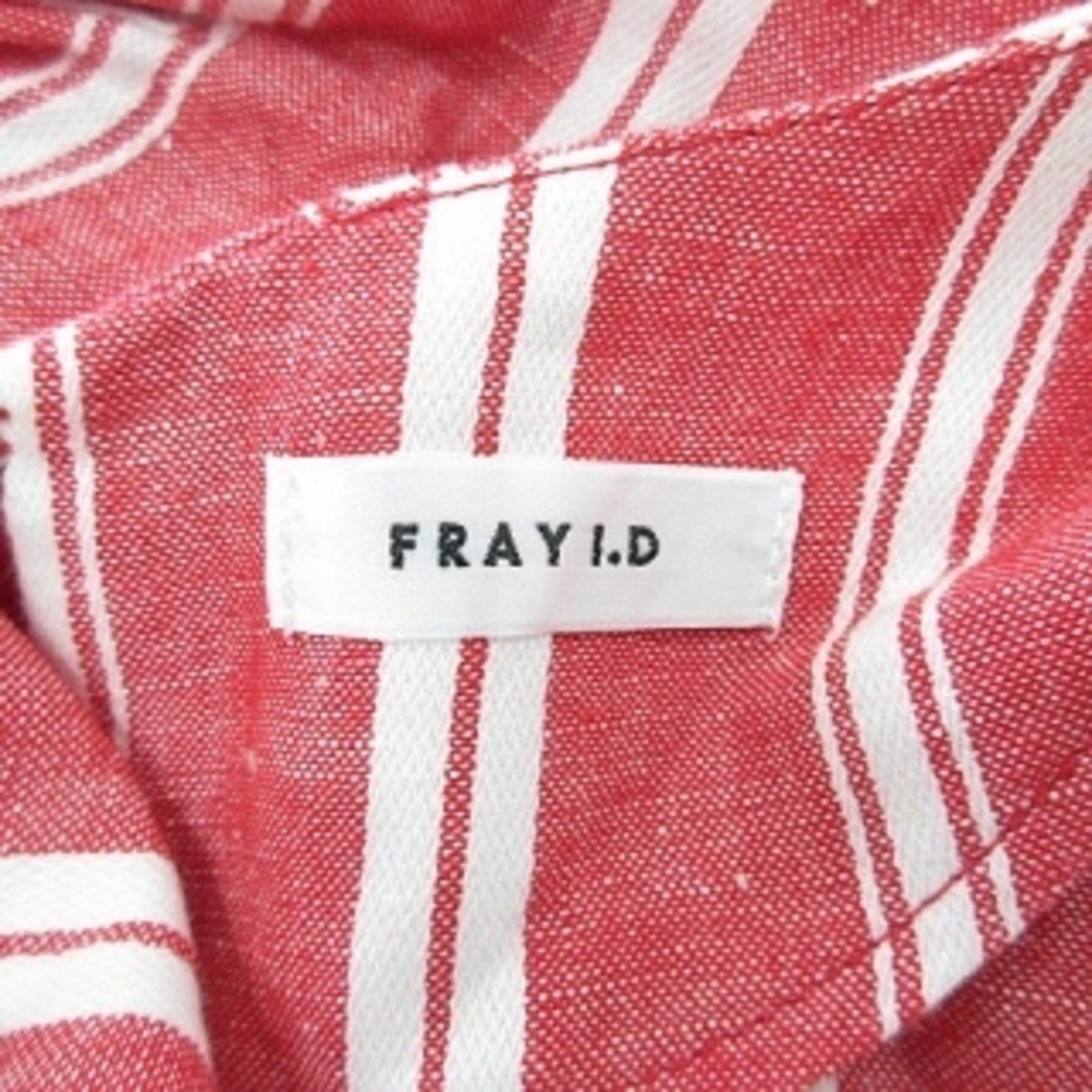 FRAY I.D(フレイアイディー)のフレイアイディー FRAY I.D ワンピース 半袖 ストライプ レッド 白 0 レディースのワンピース(ロングワンピース/マキシワンピース)の商品写真