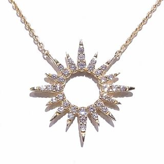 スタージュエリー(STAR JEWELRY)のスタージュエリー　STAR JEWELRY K18YG　イエローゴールド　ネックレス SUNBURST　サンバースト　ダイヤモンド(ネックレス)