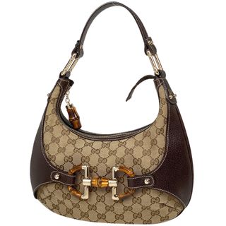 グッチ(Gucci)のグッチ バンブー ホースビット ショルダーバッグ レディース 【中古】(ショルダーバッグ)