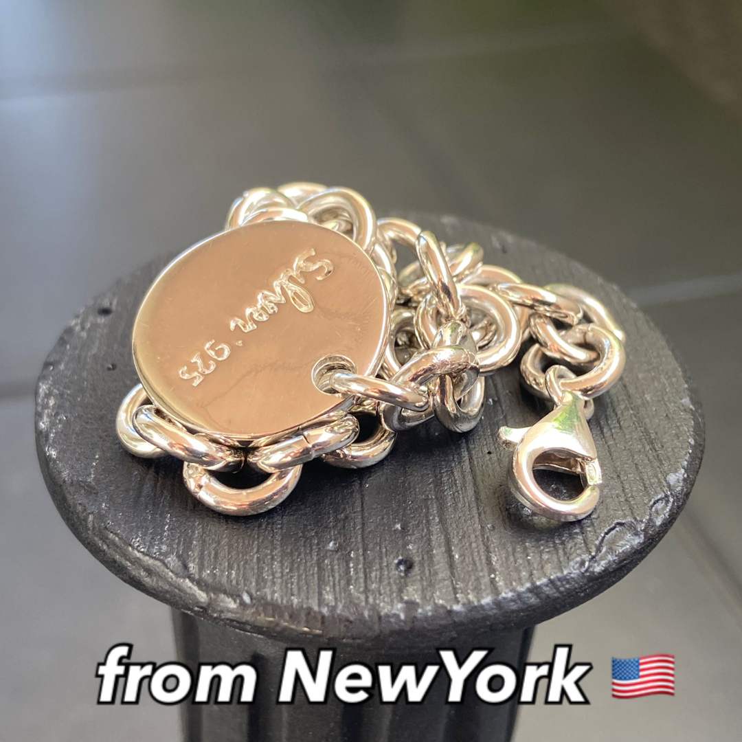 シルバーブレスレット NY SOHO発 ラウンドチャーム Silver925 レディースのアクセサリー(ブレスレット/バングル)の商品写真