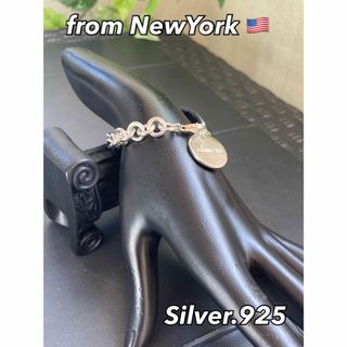 シルバーブレスレット NY SOHO発 ラウンドチャーム Silver925(ブレスレット/バングル)