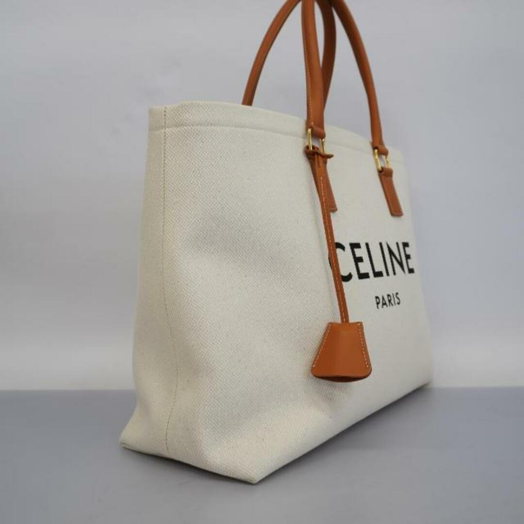 celine(セリーヌ)の【4ib2157】セリーヌ トートバッグ/ホリゾンタルカバ/キャンバス/ホワイト/ゴールド金具 【中古】 レディース レディースのバッグ(トートバッグ)の商品写真