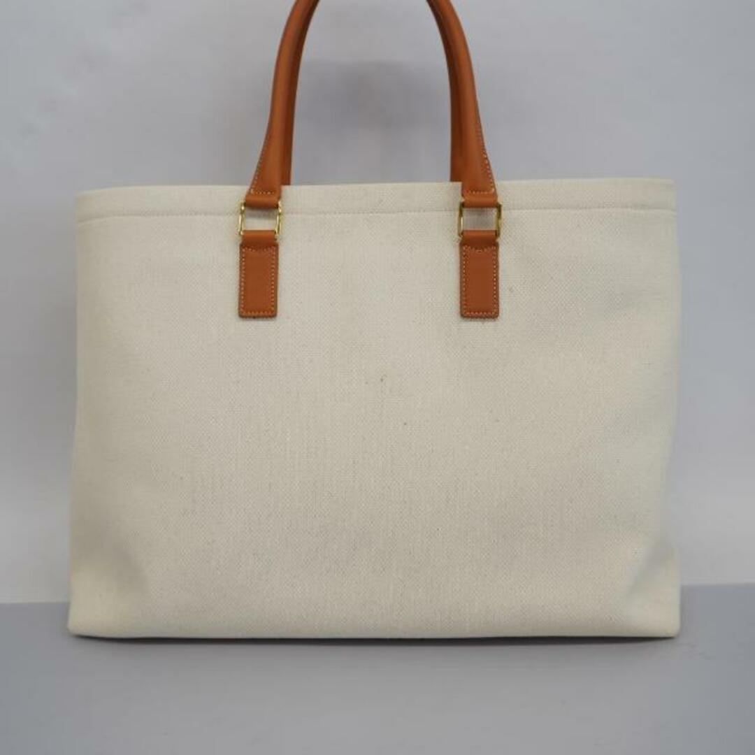 celine(セリーヌ)の【4ib2157】セリーヌ トートバッグ/ホリゾンタルカバ/キャンバス/ホワイト/ゴールド金具 【中古】 レディース レディースのバッグ(トートバッグ)の商品写真