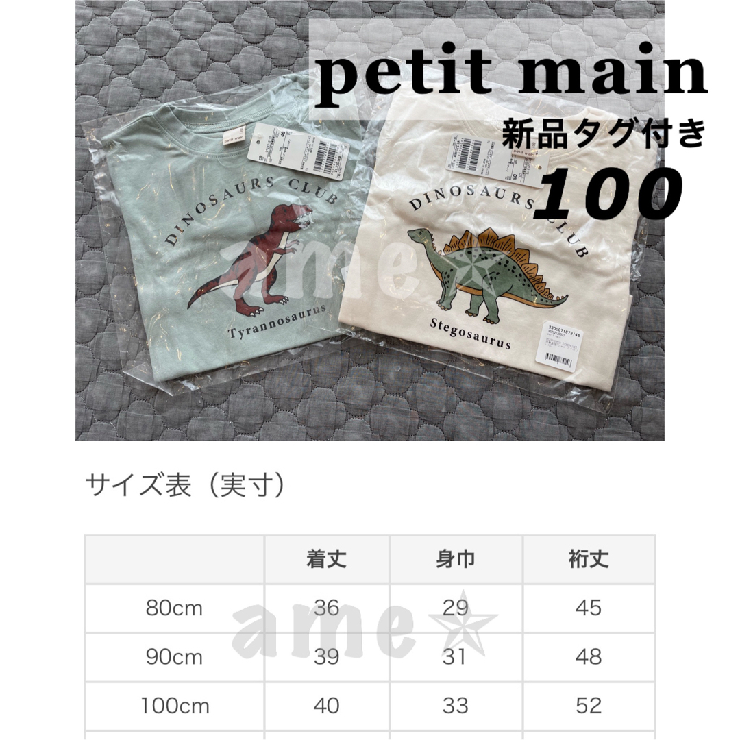 petit main(プティマイン)の新品 ◎ petit main 【GOODPRICE】恐竜長袖Tシャツ キッズ/ベビー/マタニティのキッズ服男の子用(90cm~)(Tシャツ/カットソー)の商品写真