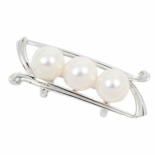 ミキモト(MIKIMOTO)のMIKIMOTO ミキモト 帯留め シルバー/パール3粒 三分紐付き(その他)