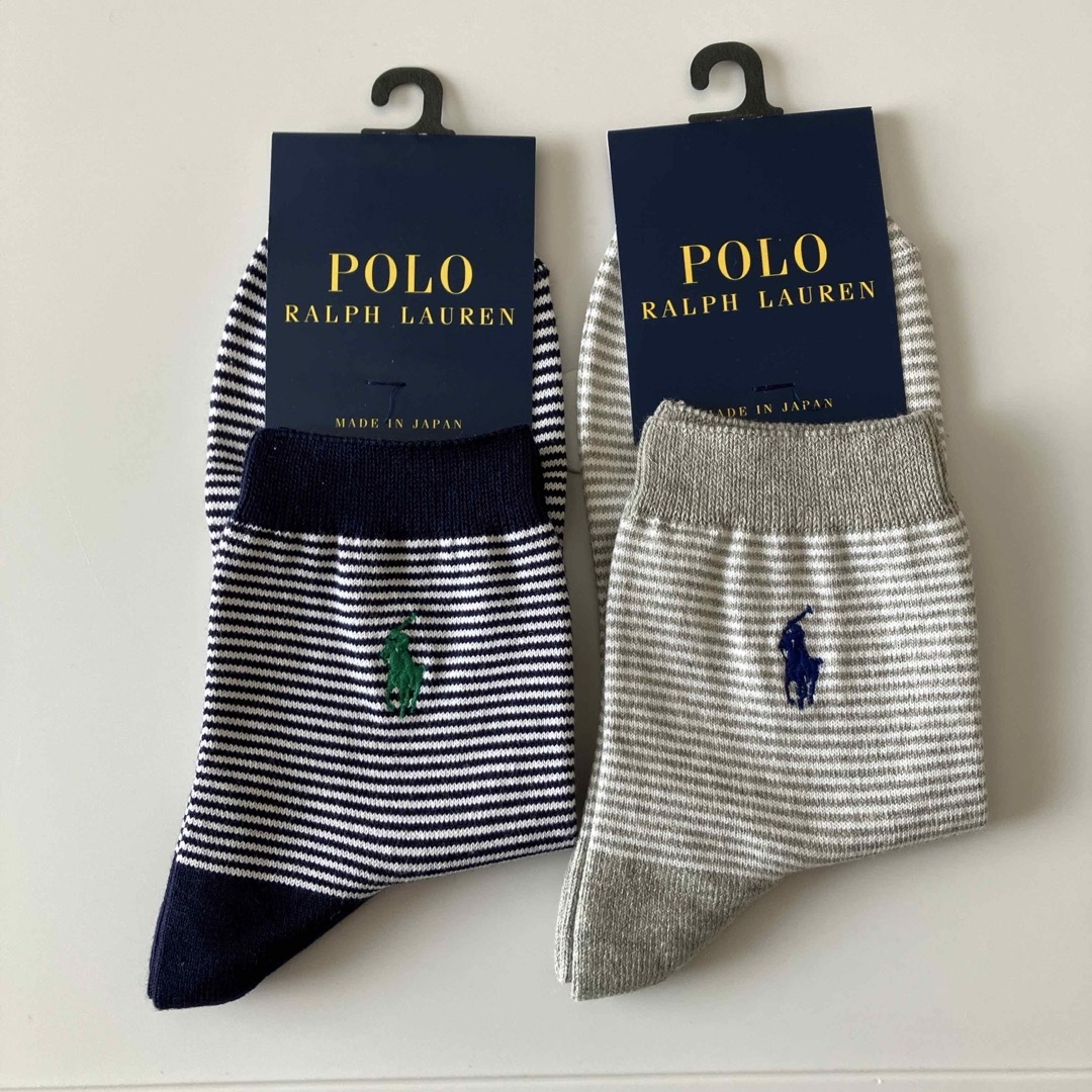 POLO RALPH LAUREN(ポロラルフローレン)のポロ ラルフローレン ボーダー×ポニー メンズソックスセット メンズのレッグウェア(ソックス)の商品写真