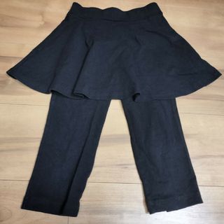 スカッツ120スカートレギンス黒ブラック美品女の子スパッツ