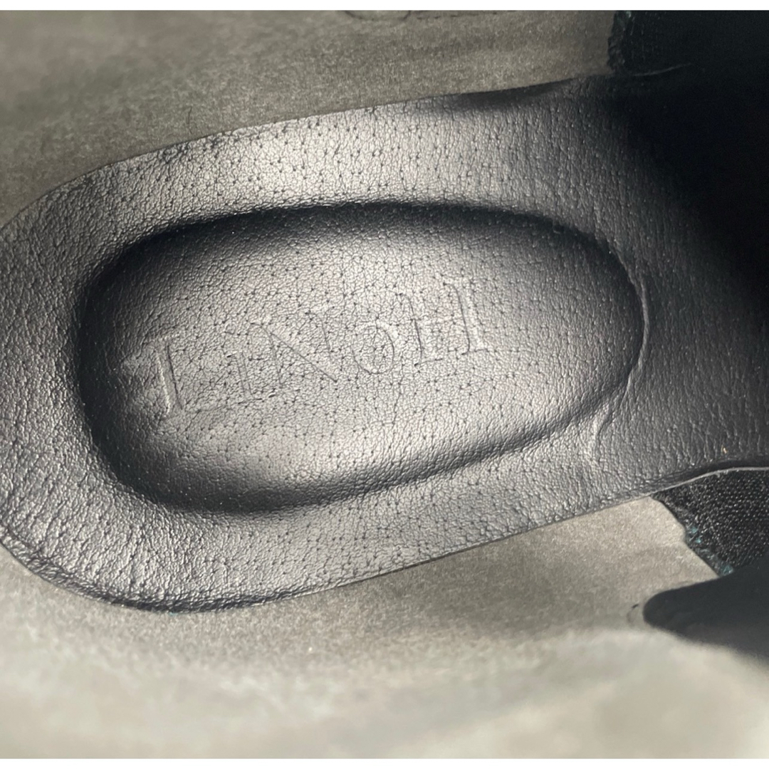 LiNoH タンクソールチェルシーブーツ 26.5cm 黒ブラック レザー メンズの靴/シューズ(ブーツ)の商品写真