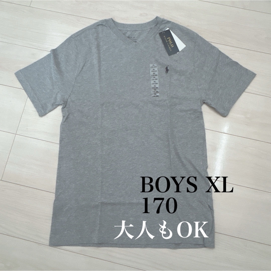 POLO RALPH LAUREN(ポロラルフローレン)の【新品】POLO Ralph Lauren  ボーイズ　XL（170）グレー キッズ/ベビー/マタニティのキッズ服男の子用(90cm~)(Tシャツ/カットソー)の商品写真