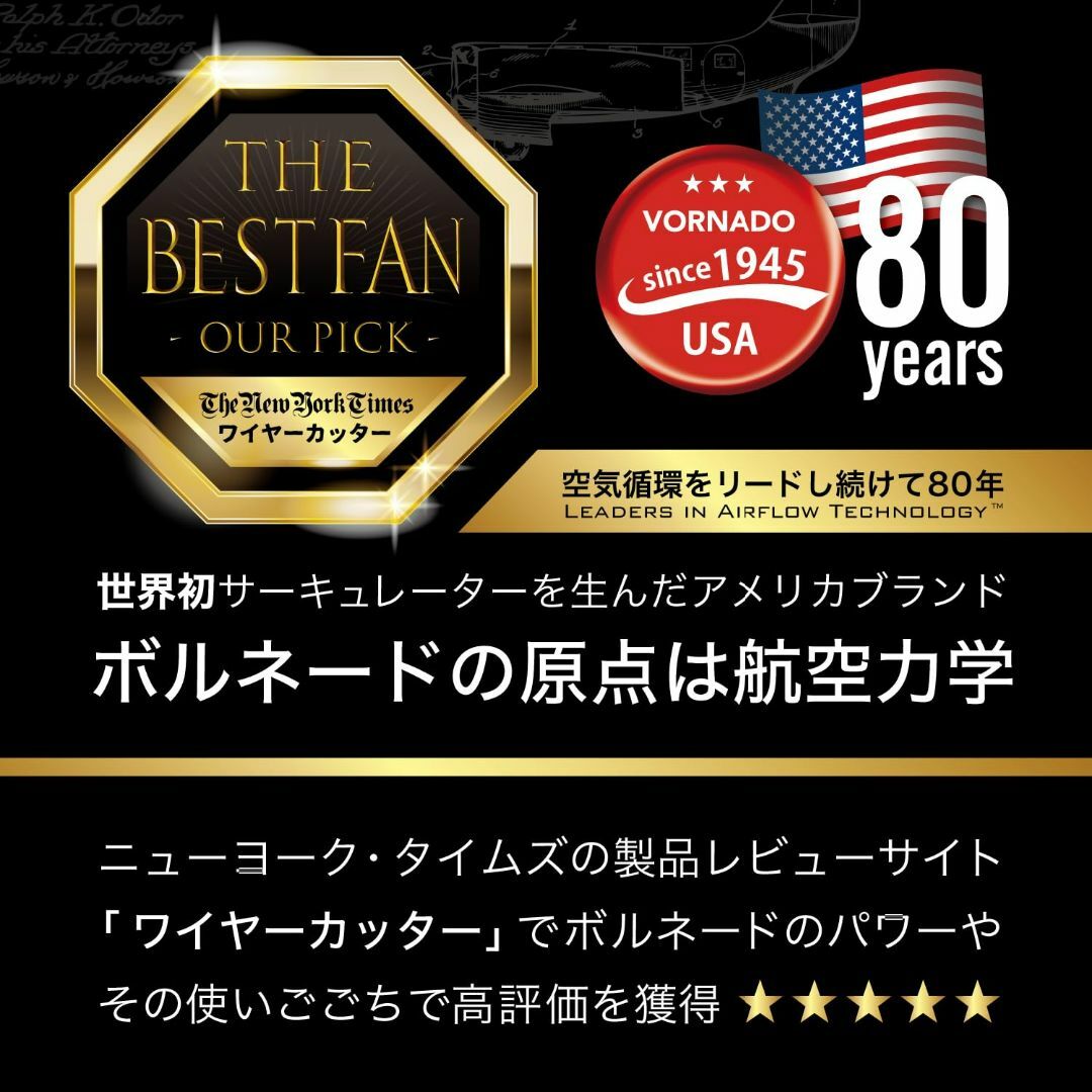 ボルネード サーキュレーター 533DC-JP-P (533DC-JP) スマホ/家電/カメラの冷暖房/空調(その他)の商品写真