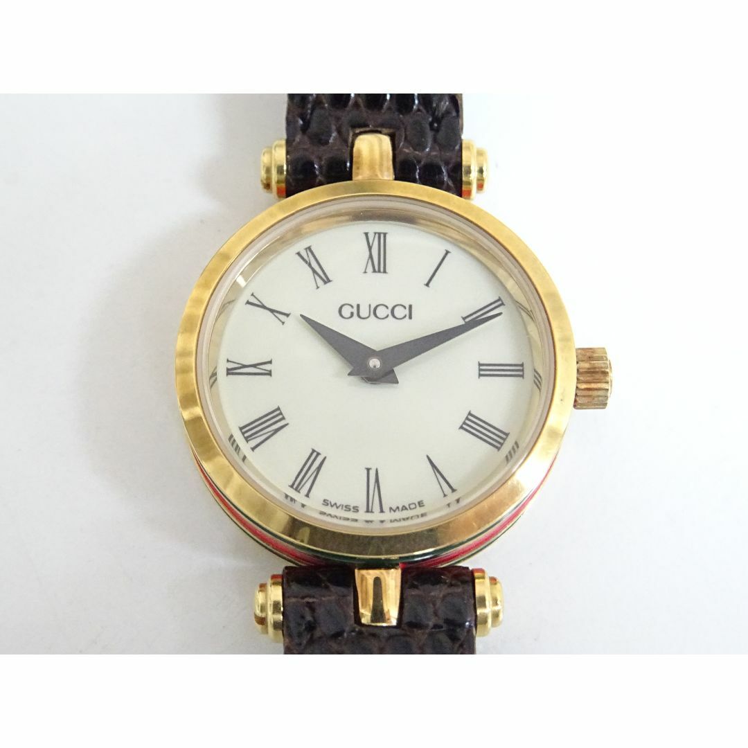 Gucci(グッチ)のM奈170 / GUCCI グッチ 腕時計 クォーツ クリーム文字盤 レディースのファッション小物(腕時計)の商品写真