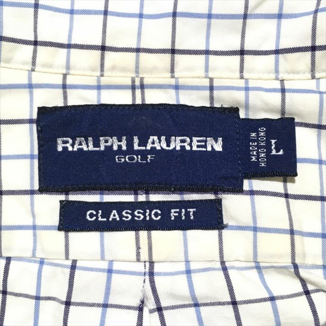 Ralph Lauren(ラルフローレン)の90s 古着 ラルフローレン BDシャツ チェック 刺繍ロゴ ゆるダボ L メンズのトップス(シャツ)の商品写真