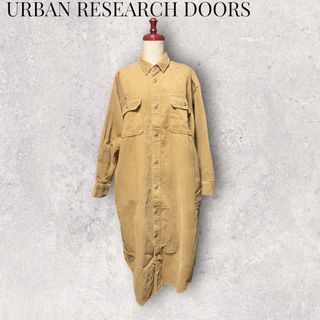 アーバンリサーチドアーズ(URBAN RESEARCH DOORS)のURBANRESEARCHDOORS  コーデュロイシャツ ワンピース(ロングワンピース/マキシワンピース)