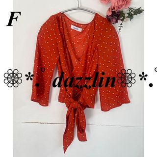 dazzlin ダズリン 小花柄カシュクールブラウス