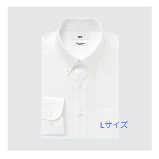 ユニクロ(UNIQLO)のユニクロ　スーパーノンアイロンスリムフィットシャツ(長袖)　L(シャツ)