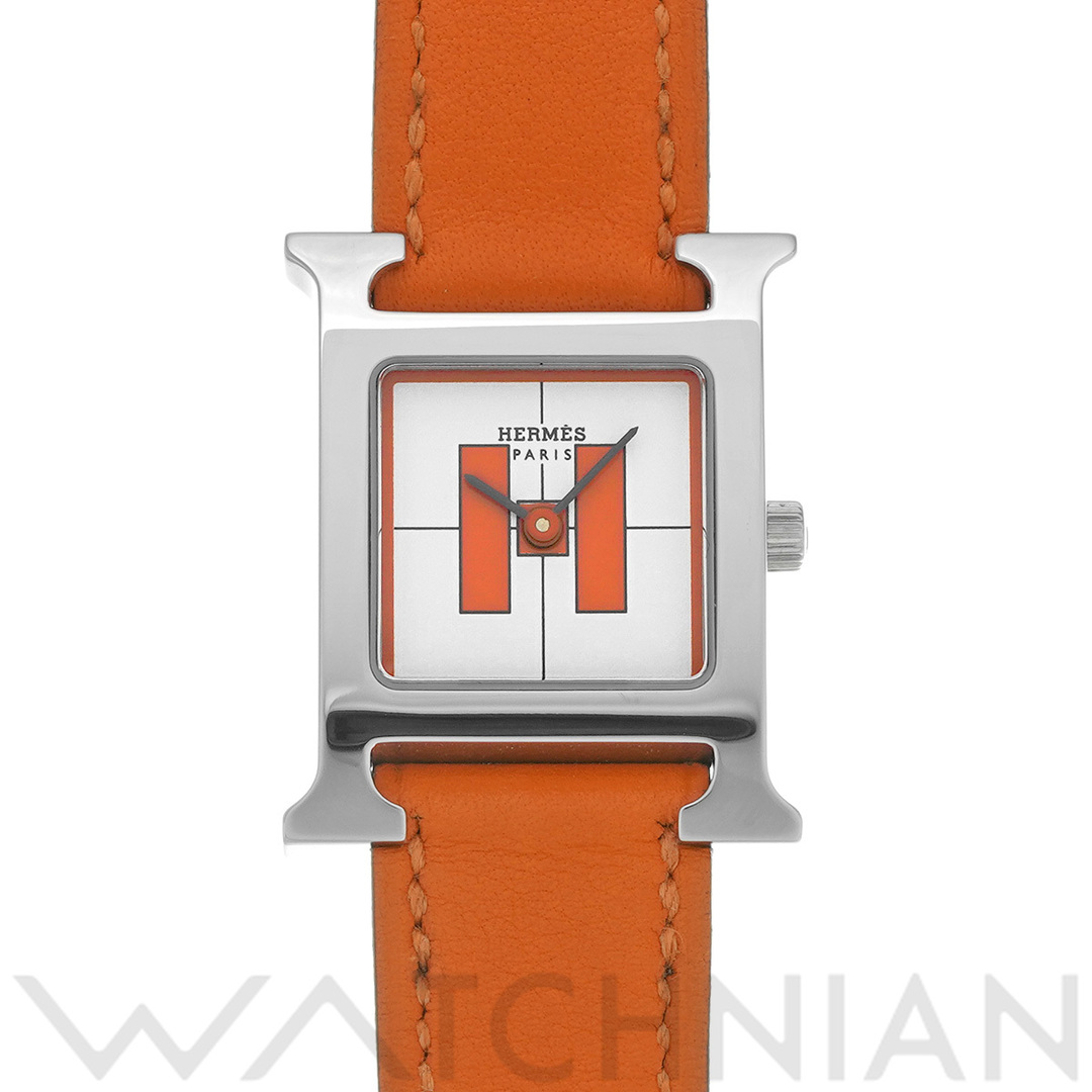 Hermes(エルメス)の中古 エルメス HERMES HH1.210 ホワイト /オレンジ レディース 腕時計 レディースのファッション小物(腕時計)の商品写真