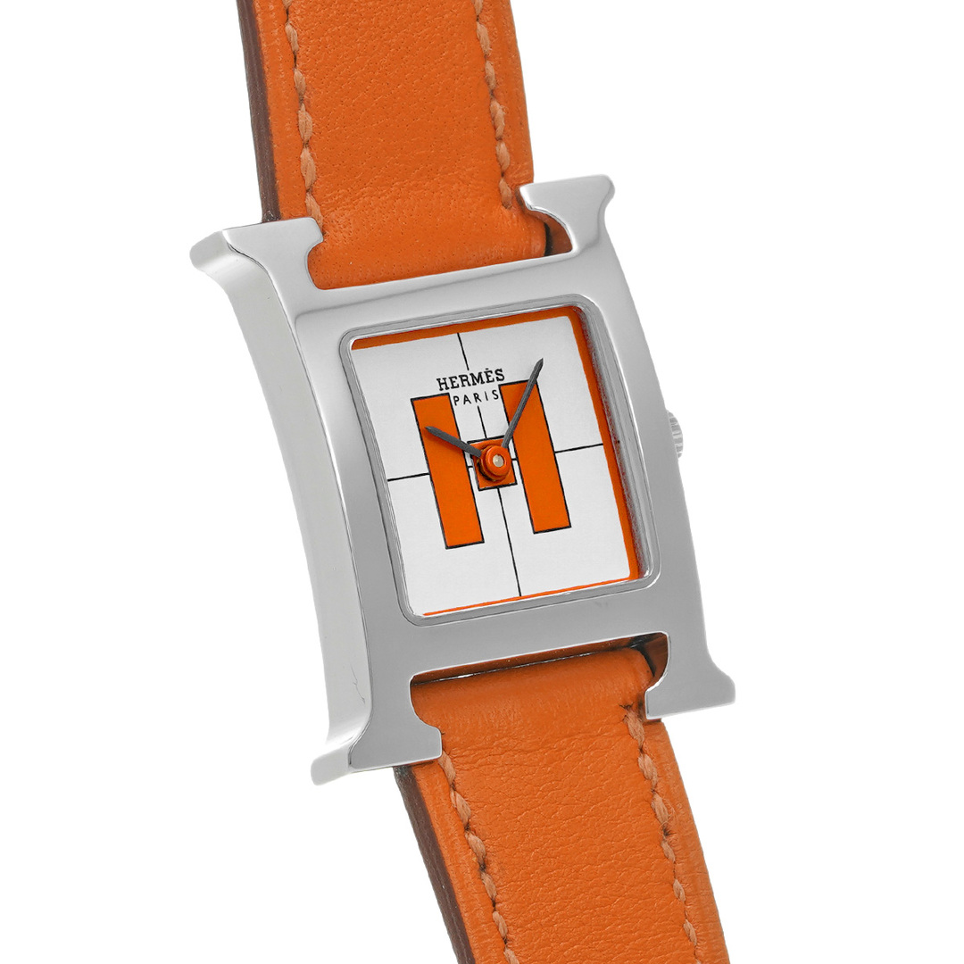 Hermes(エルメス)の中古 エルメス HERMES HH1.210 ホワイト /オレンジ レディース 腕時計 レディースのファッション小物(腕時計)の商品写真