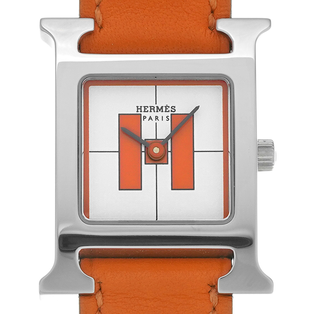 Hermes(エルメス)の中古 エルメス HERMES HH1.210 ホワイト /オレンジ レディース 腕時計 レディースのファッション小物(腕時計)の商品写真