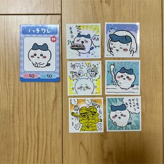 チイカワ(ちいかわ)のちいかわ　ハチワレ　シール　カード　ステッカー　お寿司(キャラクターグッズ)