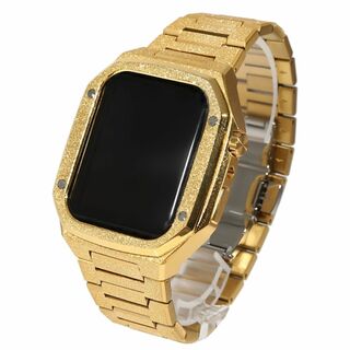 Apple Watch - アップルウォッチ S4/5/6/SE【44mm】フロステッド FROSTED 高級ケースカバー ゴールド