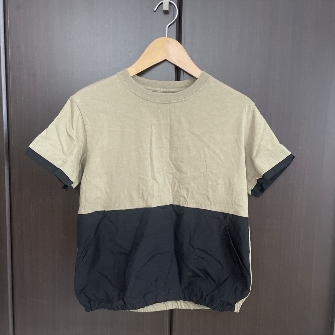 GU(ジーユー)のGU コンビネーションTシャツ　140 キッズ/ベビー/マタニティのキッズ服男の子用(90cm~)(Tシャツ/カットソー)の商品写真