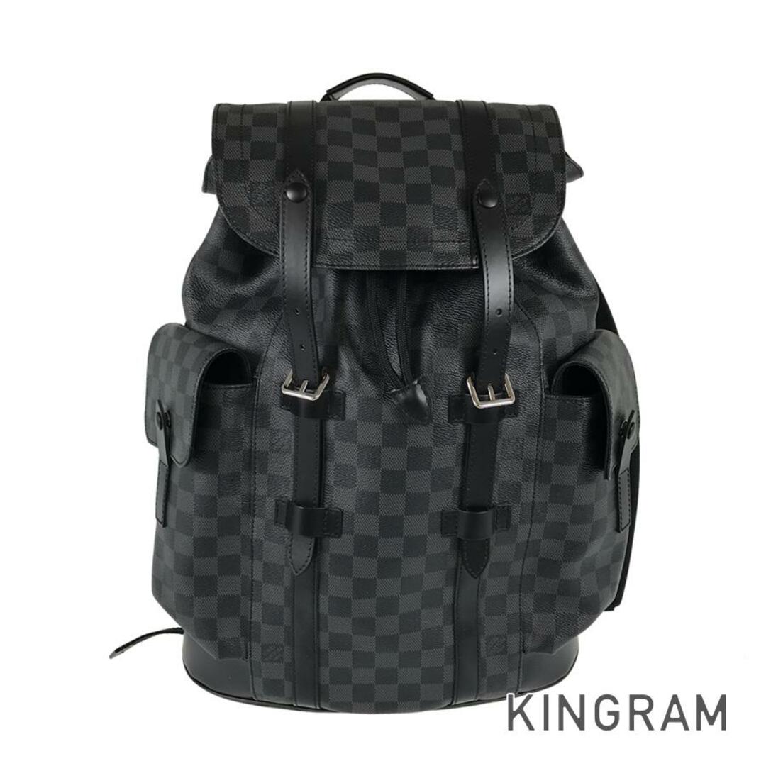 LOUIS VUITTON(ルイヴィトン)のルイ・ヴィトン ダミエ グラフィット クリストファー MM N41379 リュック バックパック メンズのバッグ(バッグパック/リュック)の商品写真