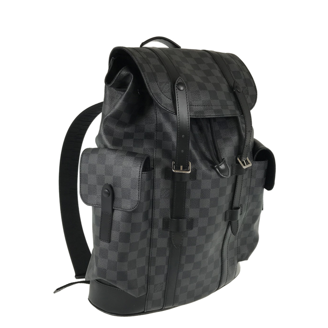 LOUIS VUITTON(ルイヴィトン)のルイ・ヴィトン ダミエ グラフィット クリストファー MM N41379 リュック バックパック メンズのバッグ(バッグパック/リュック)の商品写真