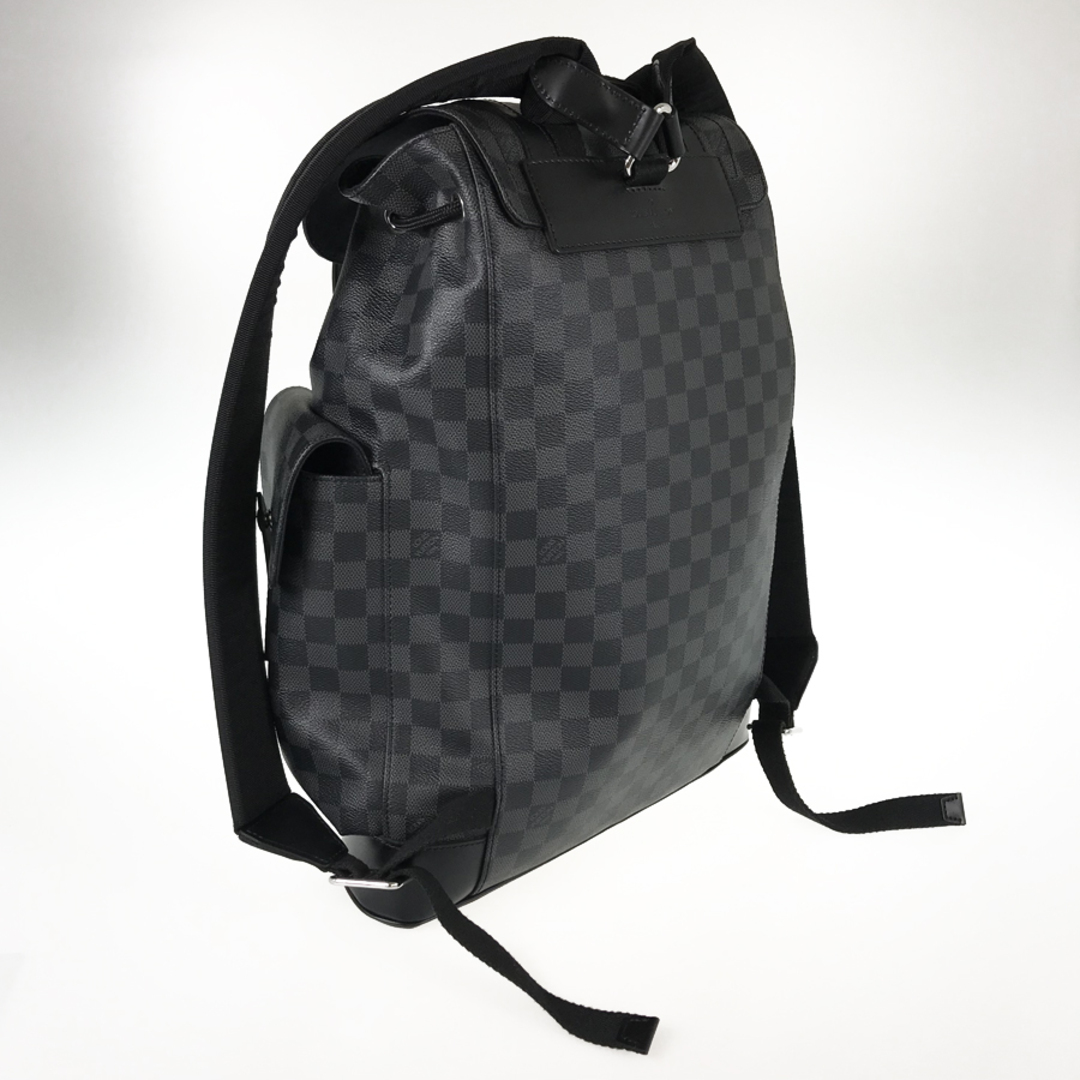 LOUIS VUITTON(ルイヴィトン)のルイ・ヴィトン ダミエ グラフィット クリストファー MM N41379 リュック バックパック メンズのバッグ(バッグパック/リュック)の商品写真