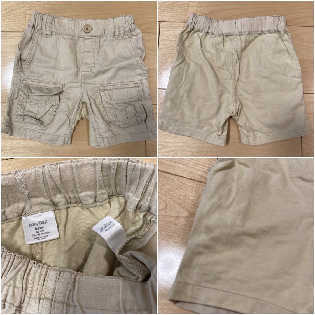 babyGAP(ベビーギャップ)のbaby Gap 男の子　半袖　夏用　子ども服まとめ売り　80cm 1歳　2歳 キッズ/ベビー/マタニティのベビー服(~85cm)(ロンパース)の商品写真