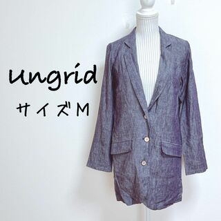 Ungrid - アングリッド　テーラードジャケット　リネンブレンド【M】丈長め　ナチュラル感