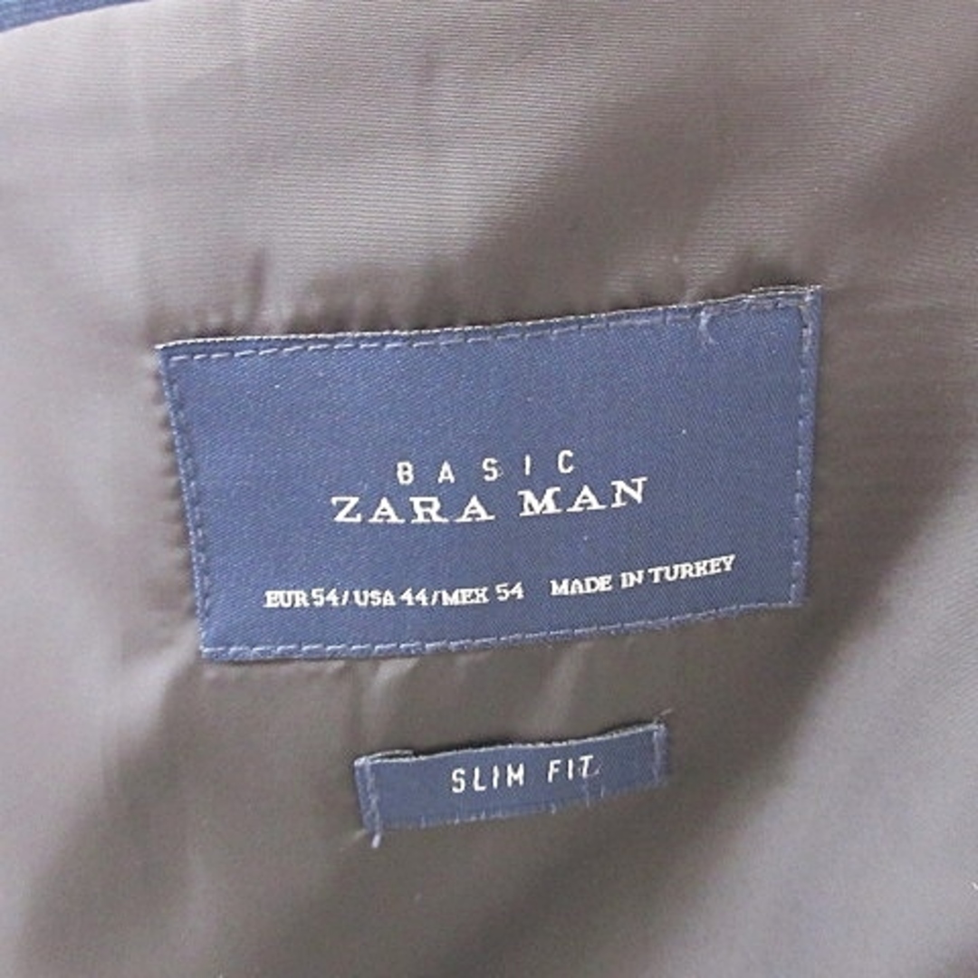 ザラマン ZARA MAN テーラードジャケット シングル ストレッチ 紺 44 メンズのジャケット/アウター(テーラードジャケット)の商品写真