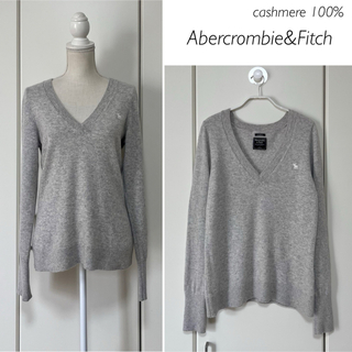 【カシミヤ100%】Abercrombie&Fitch カシミヤVネックセーター