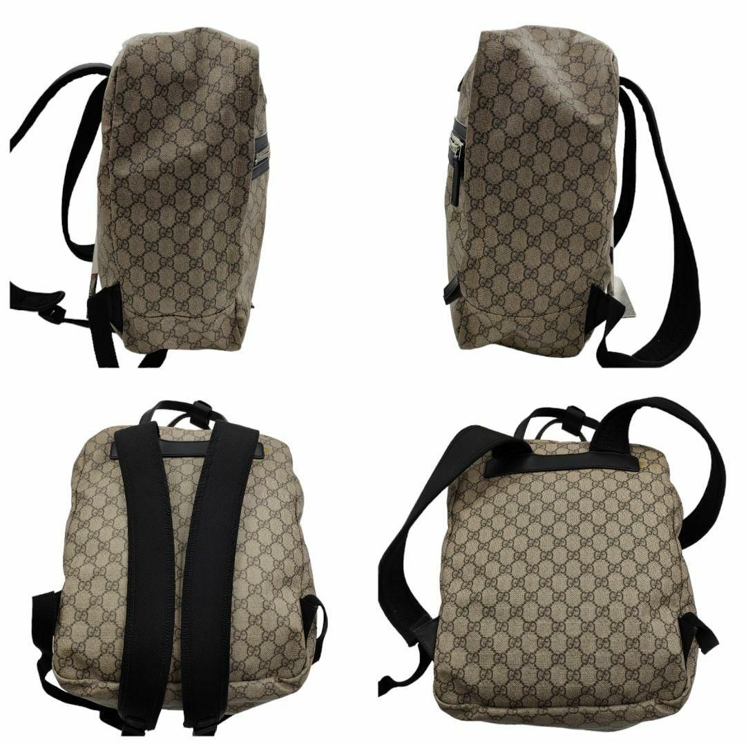 GUCCI - 稀少 グッチ リュック GGスプリーム PVC 革 シェリー GUCCI - 稀少 グッチ リュック GGスプリーム PVC 革 シェリー
