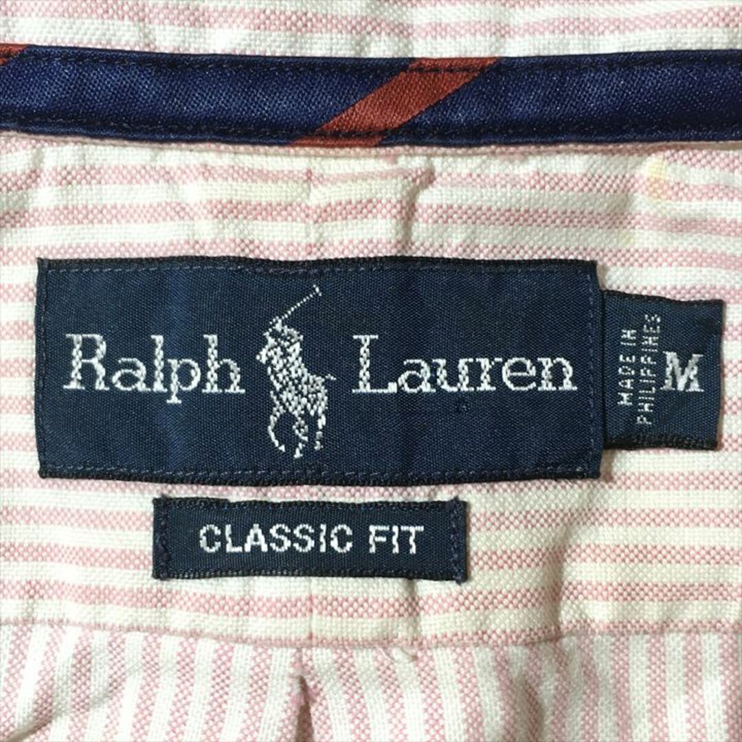 Ralph Lauren(ラルフローレン)の90s 古着 ラルフローレン BDシャツ ストライプ ゆるダボ 刺繍ロゴ M メンズのトップス(シャツ)の商品写真