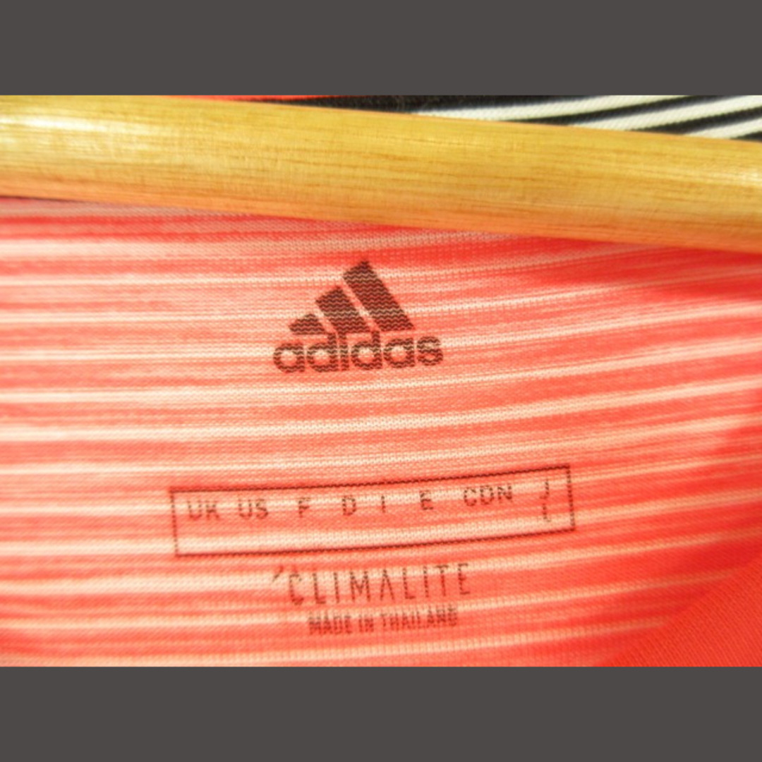 adidas(アディダス)のアディダス カットソー フレンチ ボーダー ロゴ オレンジ 白 L 国内正規  スポーツ/アウトドアのスポーツ/アウトドア その他(その他)の商品写真