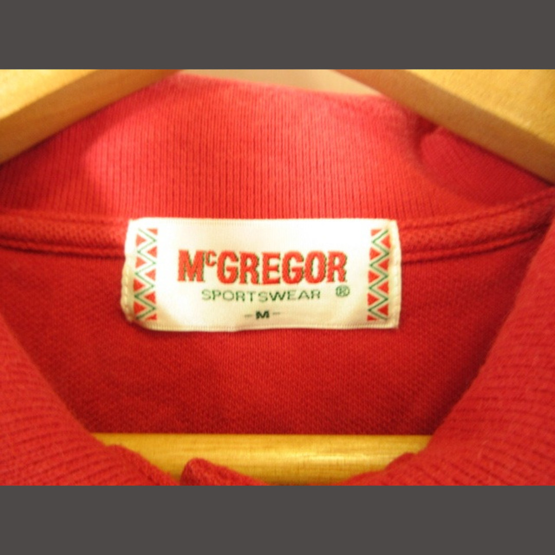 McGREGOR(マックレガー)のマックレガー マクレガー ポロシャツ ボタン 半袖 ワンポイント レッド M  スポーツ/アウトドアのスポーツ/アウトドア その他(その他)の商品写真