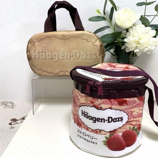 【未使用】ハーゲンダッツ ◆ 保冷バッグ 2こ　ストロベリー　アイス　いちご