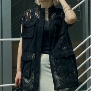 アメリヴィンテージ(Ameri VINTAGE)のAmeriVINTAGE LACE WORKPOCKET VEST(ベスト/ジレ)