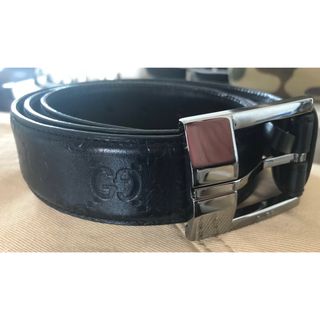 グッチ(Gucci)のGUCCI GG柄レザーベルト！81ー91(ネクタイ)