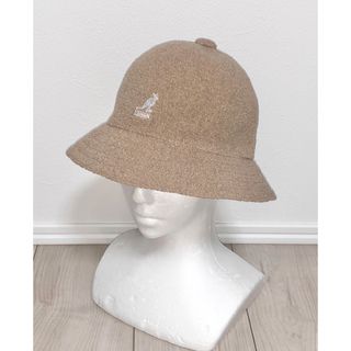 カンゴール(KANGOL)のM 美品 KANGOL メトロハット バケットハット カンゴール ベージュ(ハット)