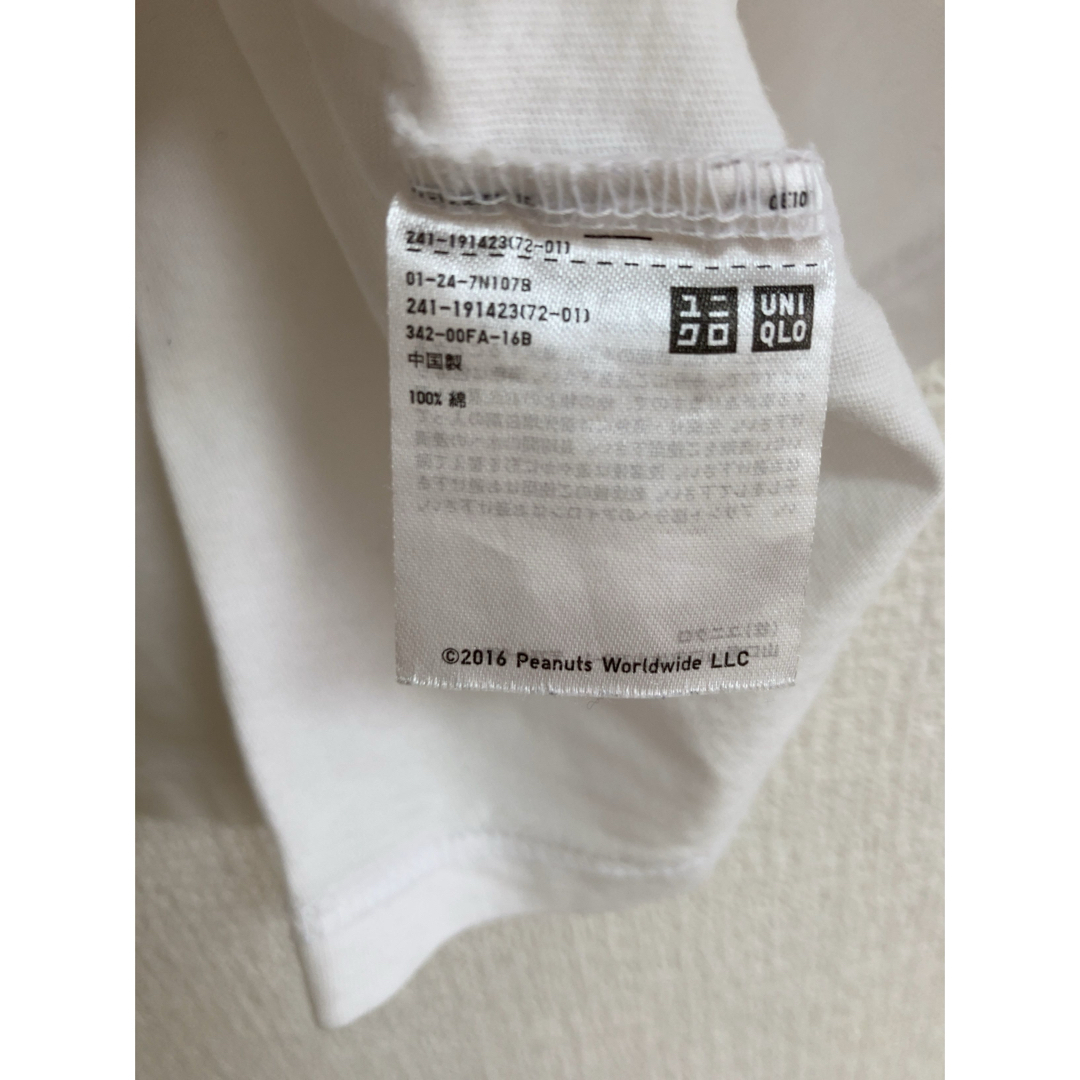 UNIQLO(ユニクロ)のユニクロ Tシャツ チャーリーブラウン レディースのトップス(Tシャツ(半袖/袖なし))の商品写真